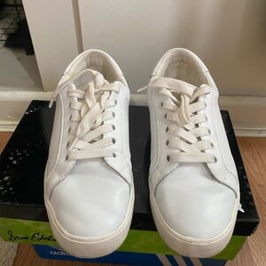 Sam Edelman White Leather Sneakers